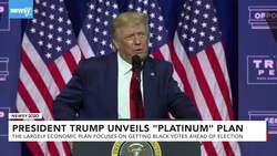 President Trump Unveils 'Platinum' Plan Focused On Getting Black Votes News Clip