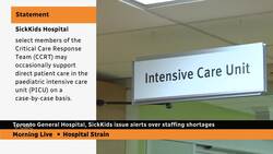 2 Toronto hospitals issue alerts over staffing shortages News Clip
