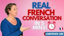 Improve your French with this REAL French conversation | At the florist Instructional Video