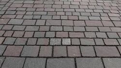 old grey medieval pavement in europe Stock Footage