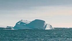 Arctic ocean landscape Stock Footage