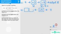 GCSE Secondary Maths Age 13-17 - Number: Number machines - Explained Instructional Video