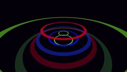 Motion blue and green circles abstract background Stock Footage