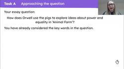 Planning and writing an 'Animal Farm' essay Instructional Video