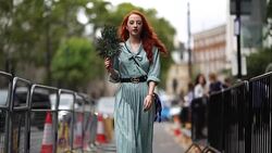 Street Style - LFW September 2018 Stock Footage