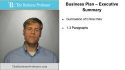 Executive Summary of a Business Plan Instructional Video
