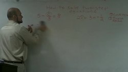 How to solve simple two step equations Instructional Video