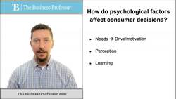 Psychological Factors Affect Consumer Decisions Instructional Video
