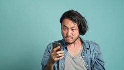 Bad mobile phone message, Bad news of the day. Stock Footage