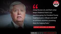 'Will Crush Your Economy: US Senator Lindsey Graham Issues 'Trump Tariff' Threat To India Again News Clip