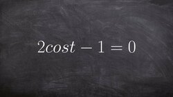 Solving trig equations with no constraints Instructional Video