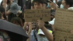 CLEAN : Hong Kong protesters take message to US consulate News Clip