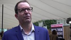 Son of hostage kidnapped by Hamas says Palestinian protests 'celebrated his pain' News Clip