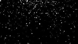 Falling atmospheric snow in space, computer generated abstract background Stock Footage
