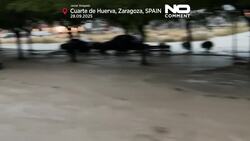 Sudden heavy rains trigger rescues and evacuations in northern Spain News Clip