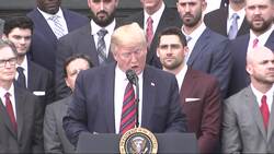 Trump honors Red Sox World Series win at WH Instructional Video