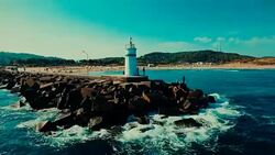 Aerial view of Ağva Stock Footage