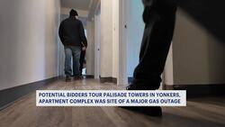 Potential bidders tour Palisade Towers to learn more about complex's plan to convert to electric stoves News Clip