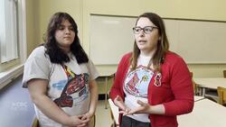 Students make art for Red Dress Day News Clip