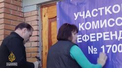 Russian-backed separatists hail votes on joining Russia News Clip