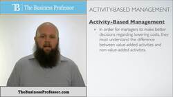 Activity-Based Management - Accounting Instructional Video