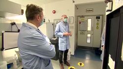 Keir Starmer visiting Oxford coronavirus research lab News Clip