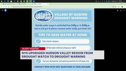 New York issues drought warning for Hudson Valley, water conservation urged News Clip