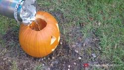 Pouring molten Aluminum into a Pumpkin (cooled with liquid nitrogen!!!) Instructional Video