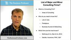 Business Consulting Firms - Importance and Lists Instructional Video