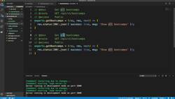 Node.js API Masterclass with Express and MongoDB - Creating Controller Methods Instructional Video