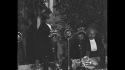 Theoretical physicist from Germany Albert Einstein ends his tour of US at Palestine Campaign dinner in New York City News Clip