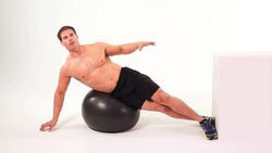 How to Do Side Crunches on Exercise Ball Instructional Video