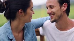 Lovebirds in their natural habitat Stock Footage
