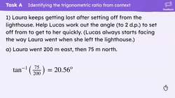 Applying trigonometric ratios in context Instructional Video