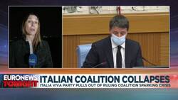 Italy's government plunged into crisis after junior coalition partner quits News Clip