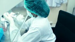 Scientists Working In The Laboratory, Concept Science and Technology, slow motion Stock Footage