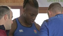 England Rugby Squad Pre Six Nations Training News Clip