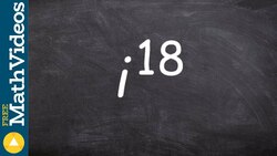Simplifying i to a higher power the easy way Instructional Video