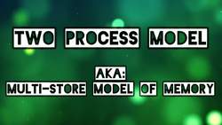 Atkinson and Shiffrin's (1968) Multi Store Model of Memory (AKA: Two Process Model) Instructional Video