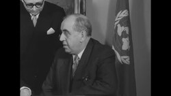 Mayor of West Berlin Ernst Reuter visits Pres. Dwight Eisenhower and Secretary of States John Foster Dulles in Washington, DC News Clip