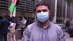 Former Afghan interpreter speaks at London protest News Clip