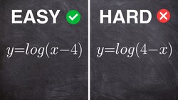 Easy Vs Hard Graphing a Logaritrhm Instructional Video