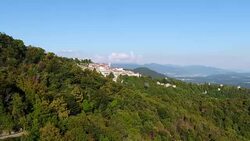 Sacro Monte di Varese in Italy Stock Footage
