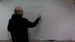 Solve and graph an absolute value inequality Instructional Video