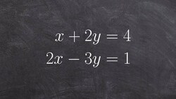 Learn how to solve a system with substitution Instructional Video