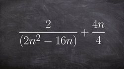 Simplify two rational expression by adding Instructional Video