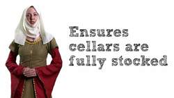 People in a Medieval castle; the constable's wife Instructional Video