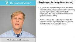 Business Activity Monitoring Instructional Video