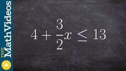 How to solve a two step inequality in two different ways because of a fraction Instructional Video