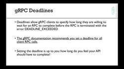gRPC [Golang] Master Class Build Modern API and Microservices - [Theory] Deadlines Instructional Video